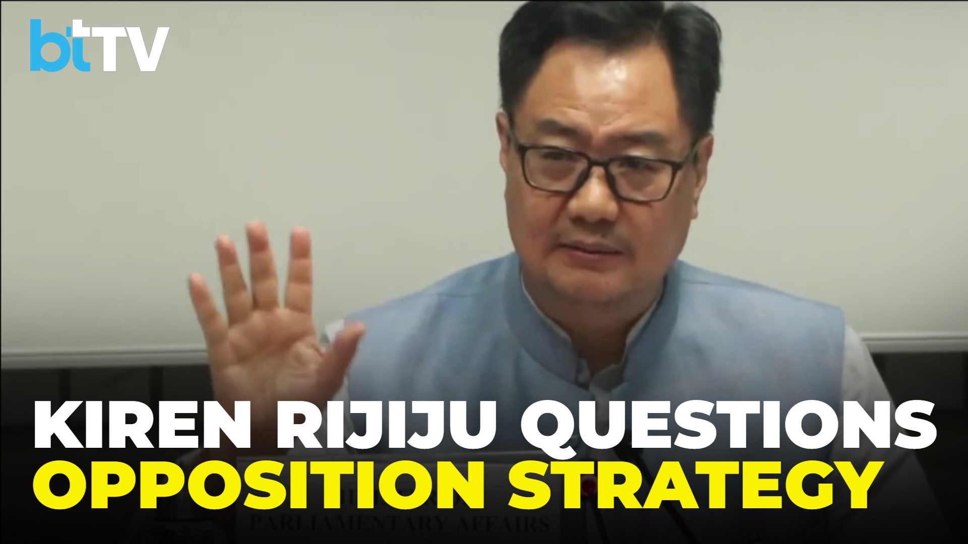 Kiren Rijiju Slams Opposition Over Parliament Disruptions, Says Debate Avoided Despite Govt Offer