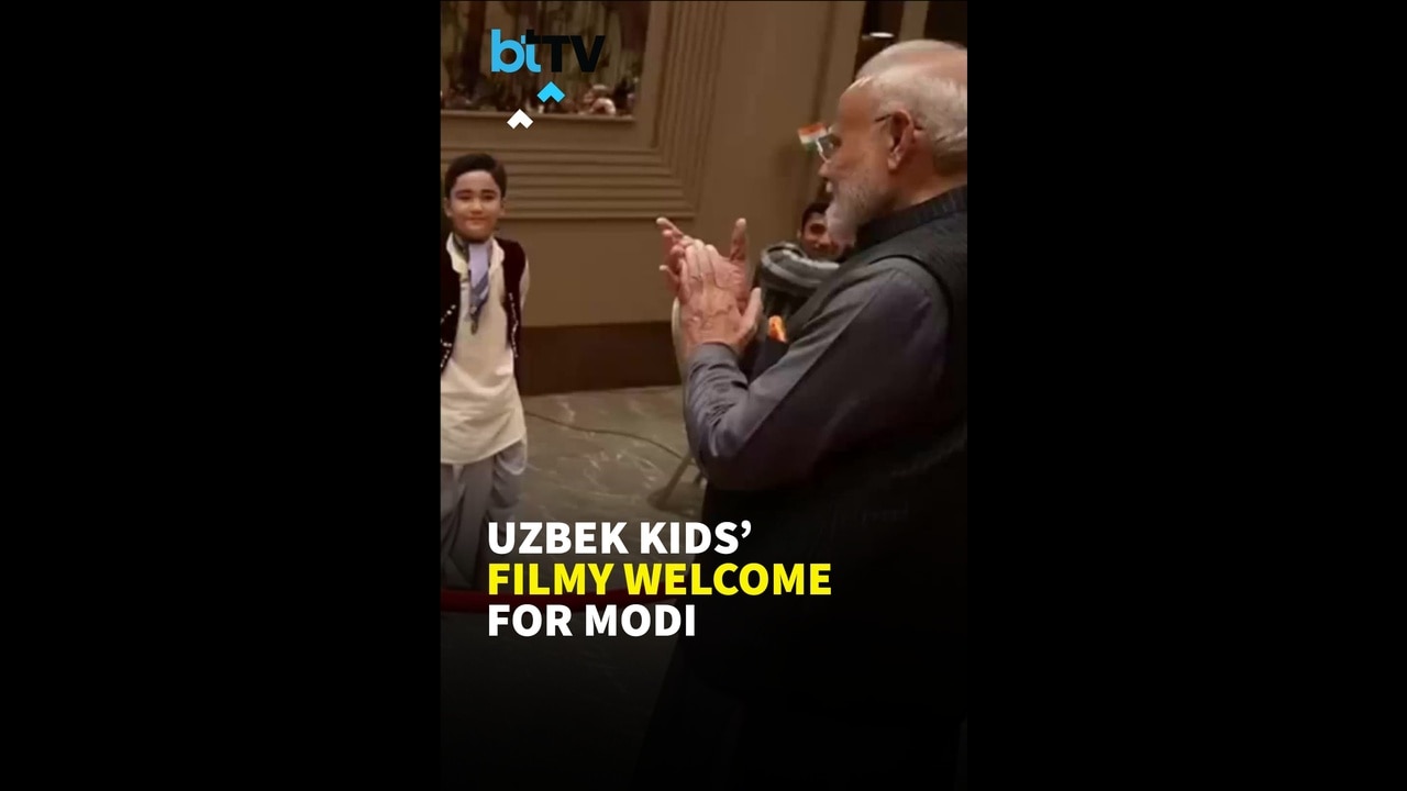 Watch: Uzbek Children Welcome PM Modi In Tashkent 