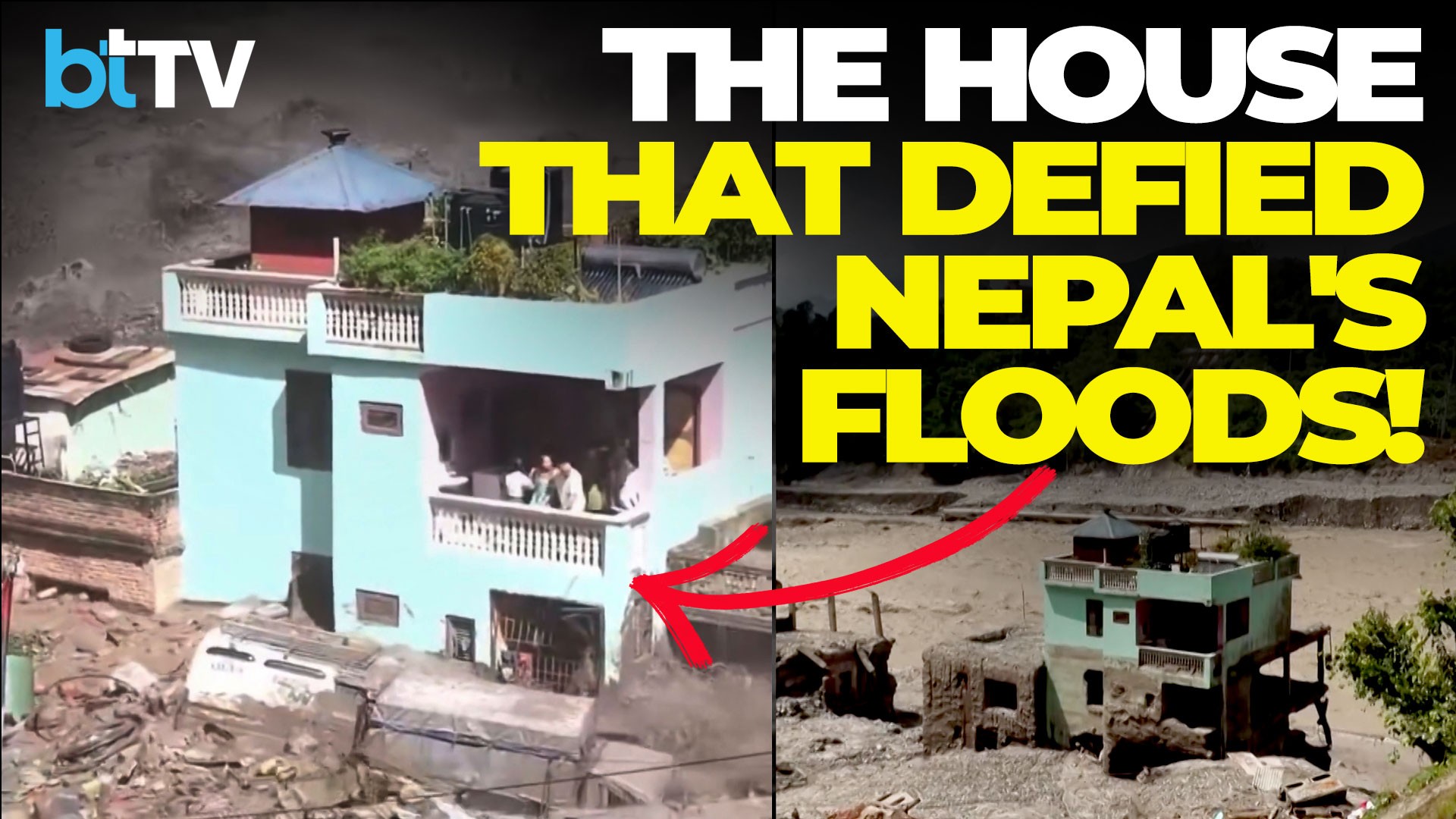 Nepal Flood Miracle? One Turquoise House Stands As Family Survives Deadly Trishuli Disaster