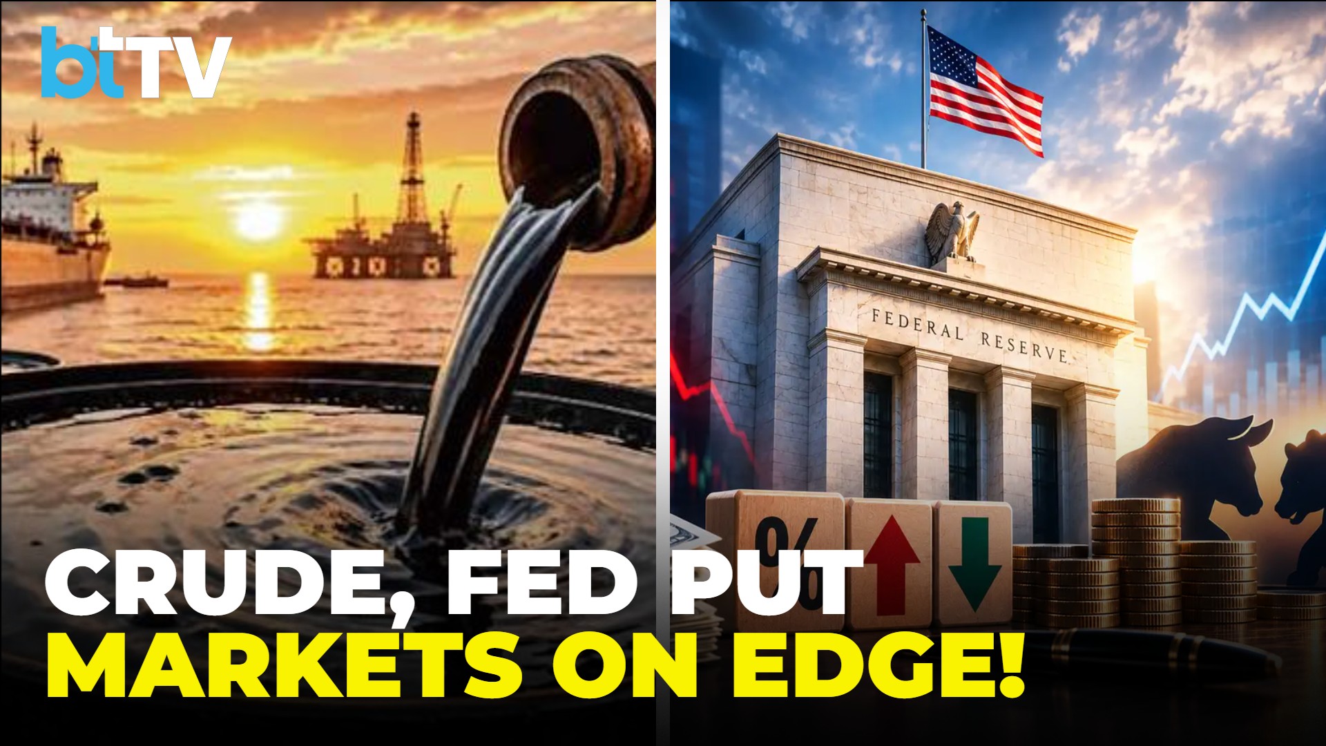 Indian Markets Face More Sell-Off? Crude, U.S. Yields & Fed In Focus | Stock Market News