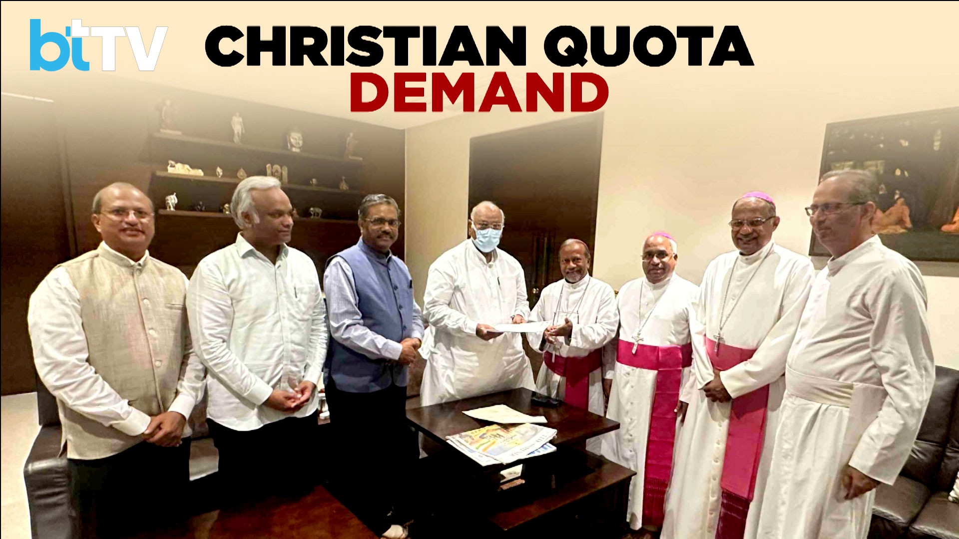 Christian Delegation Meets Kharge, Seeks 1% Quota 
