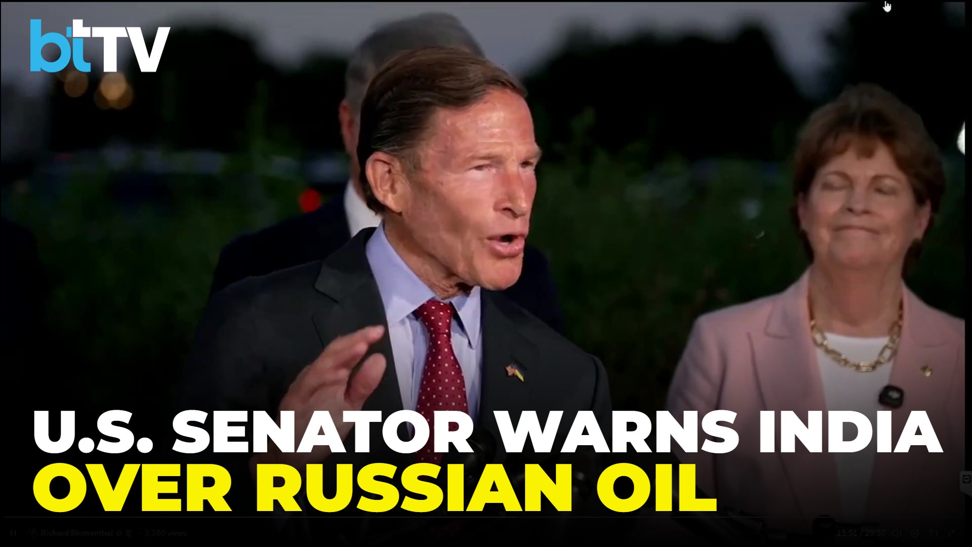&ldquo;Clean Up Your Act&rdquo;: US Senator Blumenthal&rsquo;s Warning To India And China Over Russian Oil