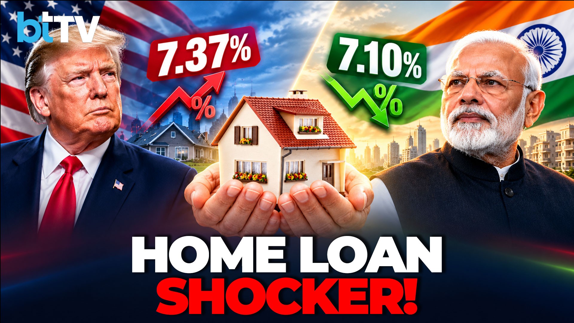 SHOCKING! India Home Loans Now CHEAPER Than US Mortgages: Historic 7.1% vs 7.37% Reversal