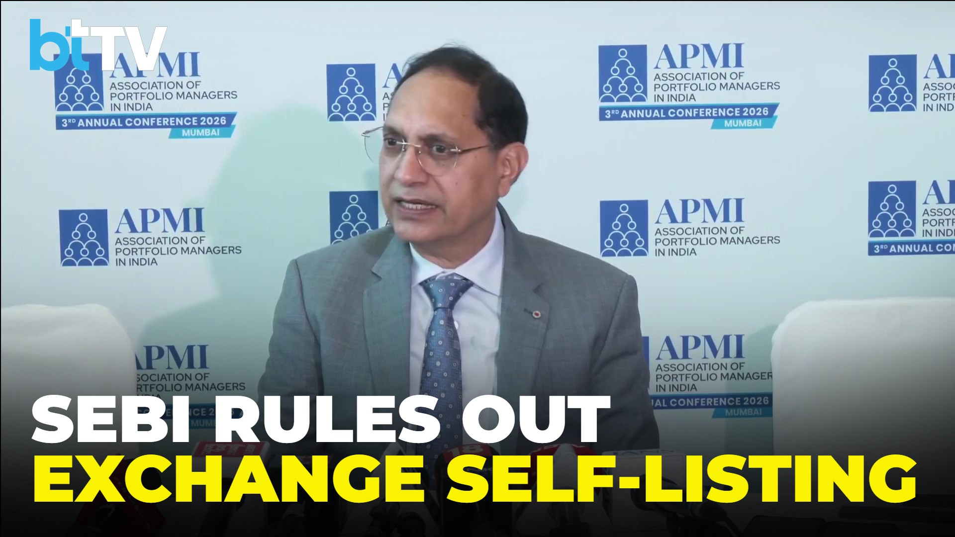 SEBI Chief Tuhin Kanta Pandey Says No Panel Considering Exchange Self-Listing For Now