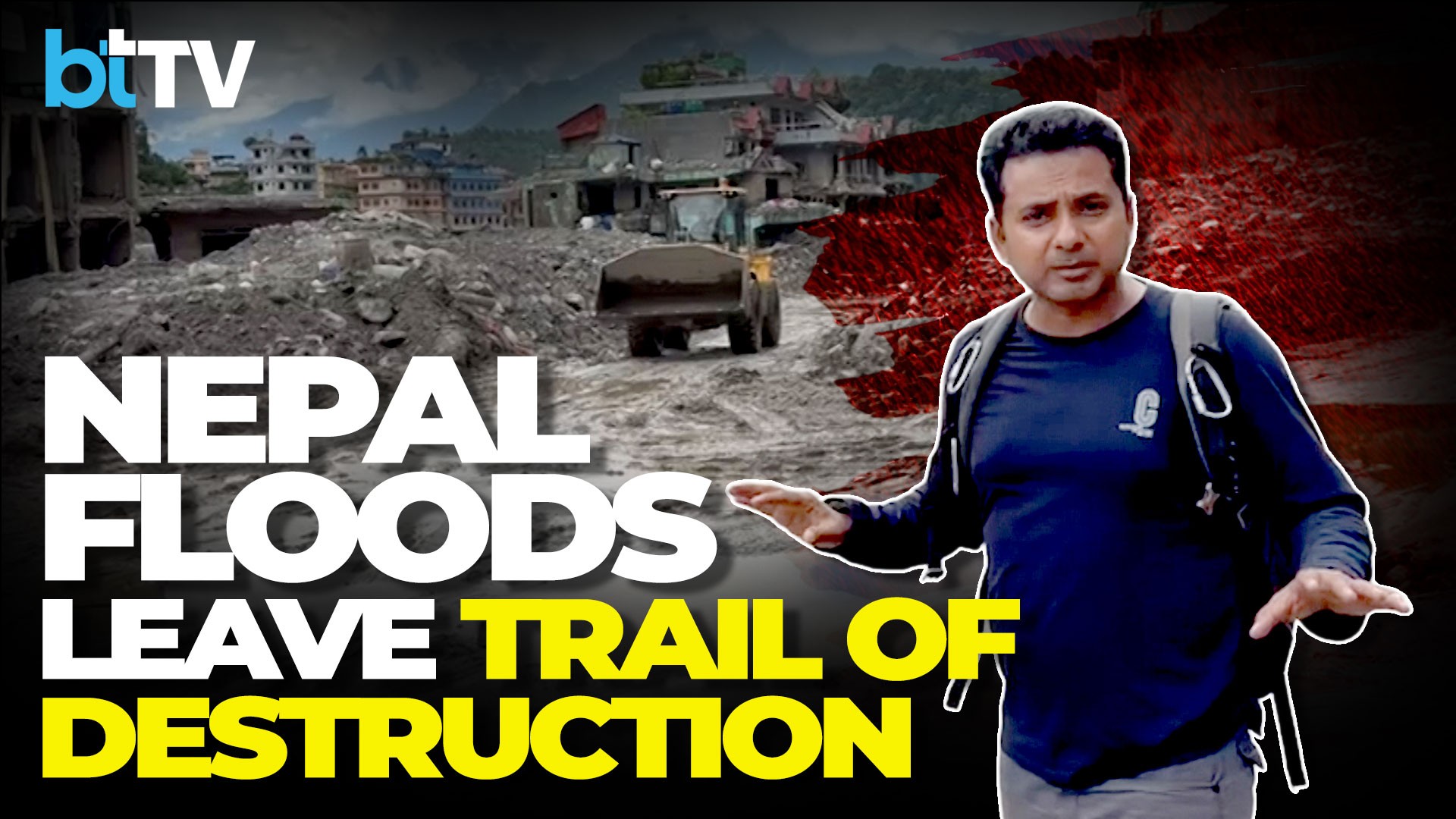 Nepal Floods: Trishuli River&rsquo;s Fury Leaves Betrwati Buried Under Debris And Devastation