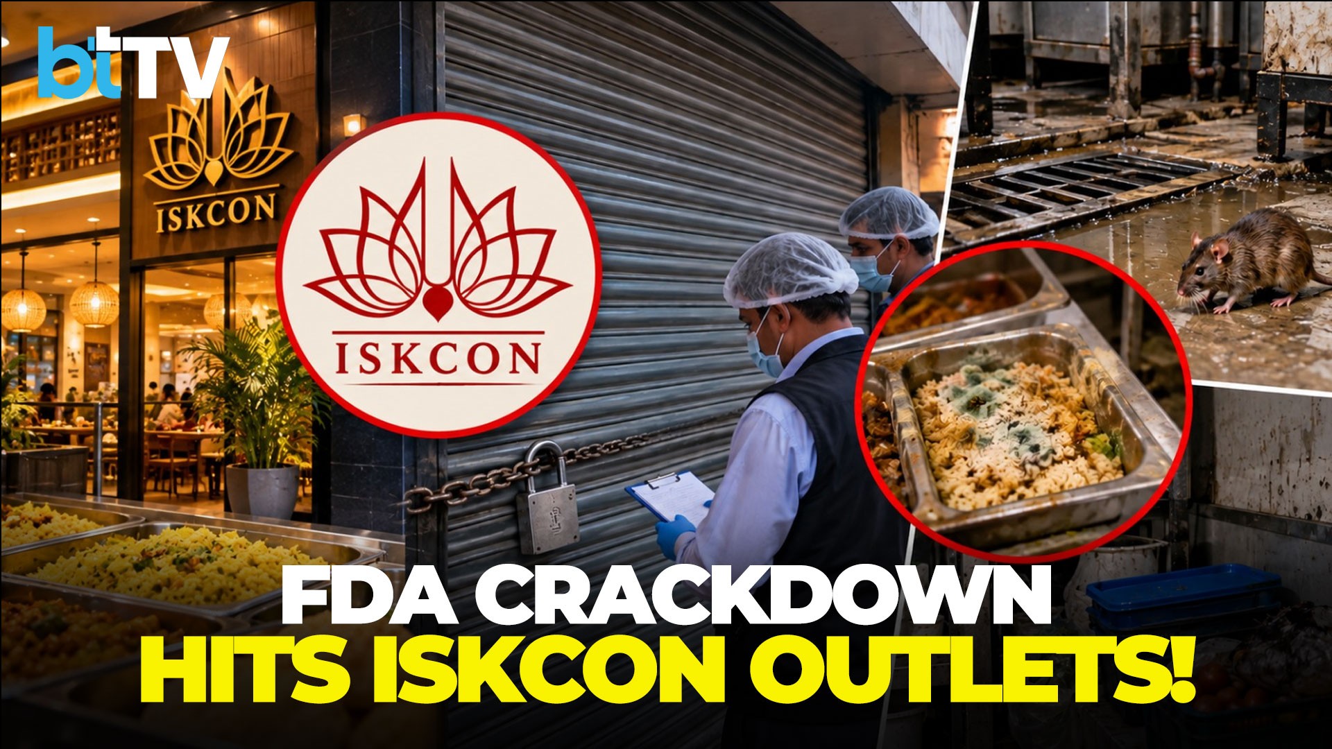 ISKCON Restaurants Shut In Mumbai: FDA Finds Pests, Poor Hygiene & Food Safety Violations