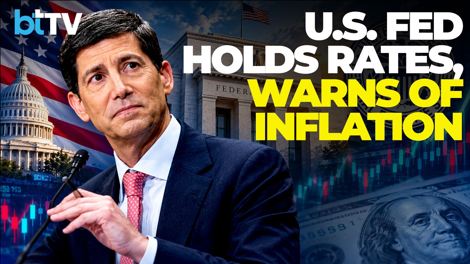 U.S. Fed Holds Rates At 3.75%-4% | Kevin Warsh Warns Inflation Remains Elevated | FOMC