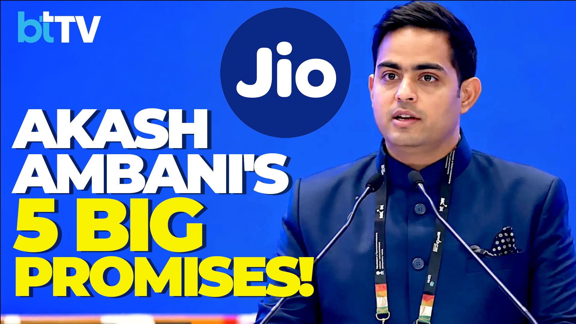 Akash Ambani Reveals Jio's 5 Big Growth Plans | 5G By 2030, AI For All & Global Expansion