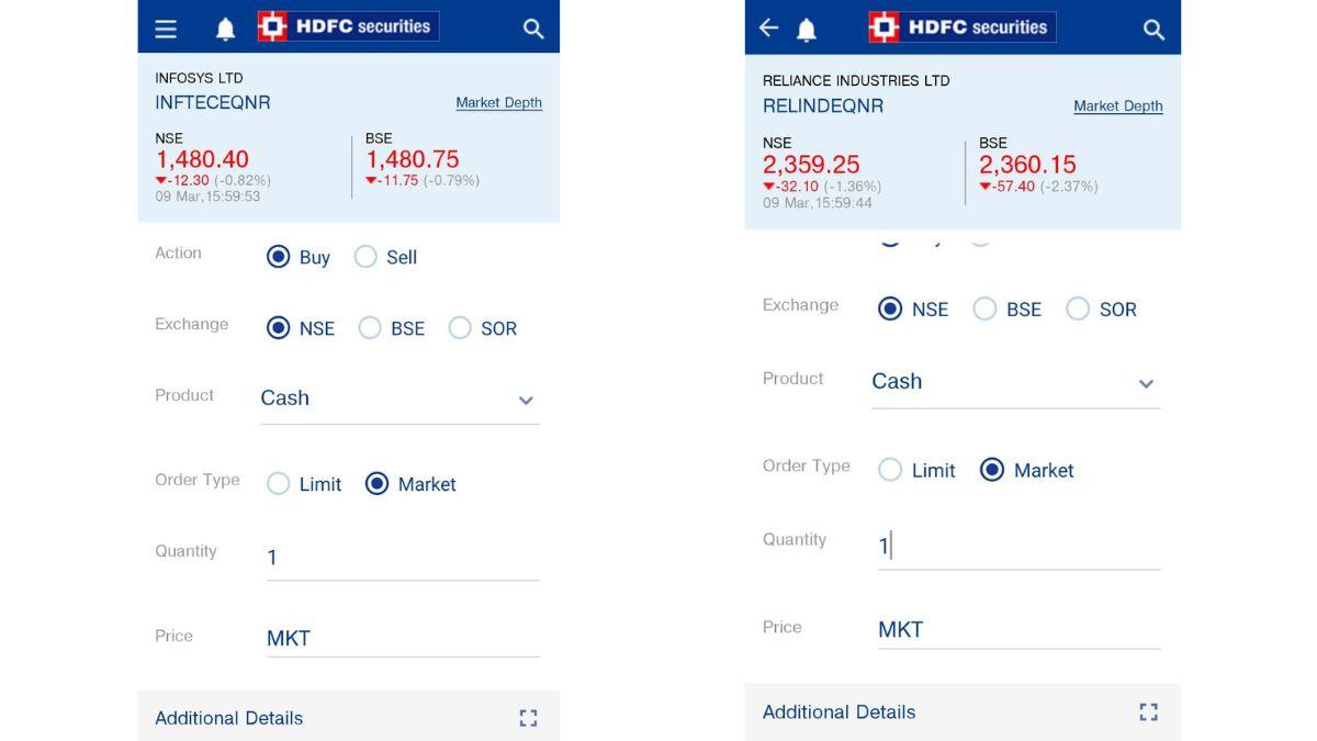 HDFC Securities app down