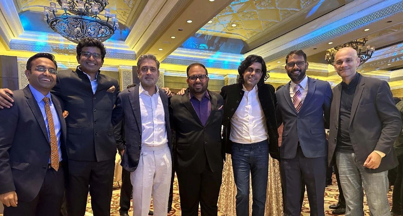 First VCs of OYO, Bejul Somaia and Dev Khare from Lightspeed with team OYO