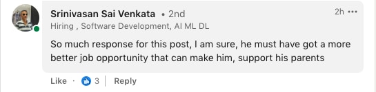 LinkedIn user comes to help