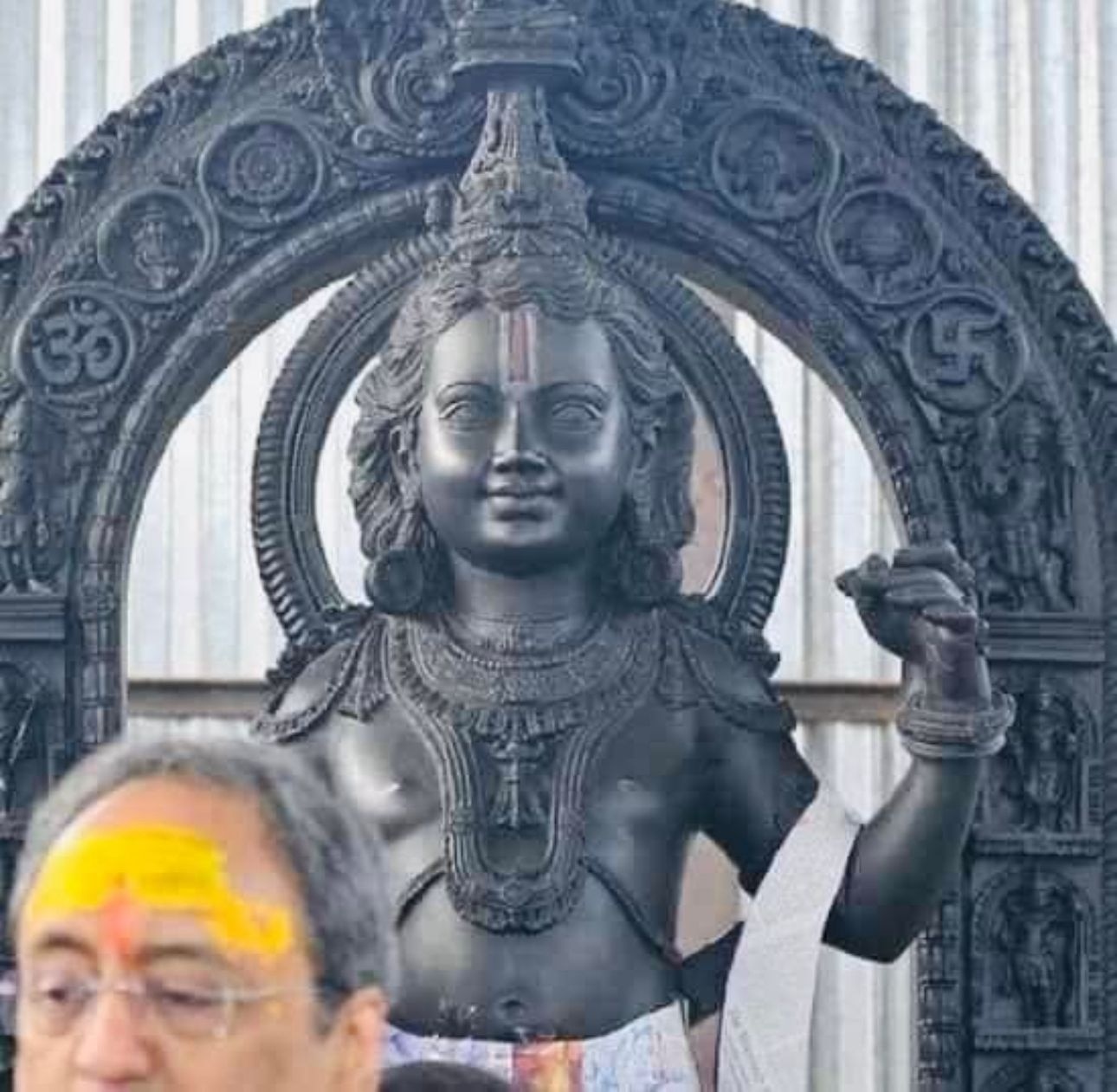 The 51-inch idol, crafted by Mysuru-based sculptor Arun Yogiraj, arrived at the temple in the early hours of Thursday. 