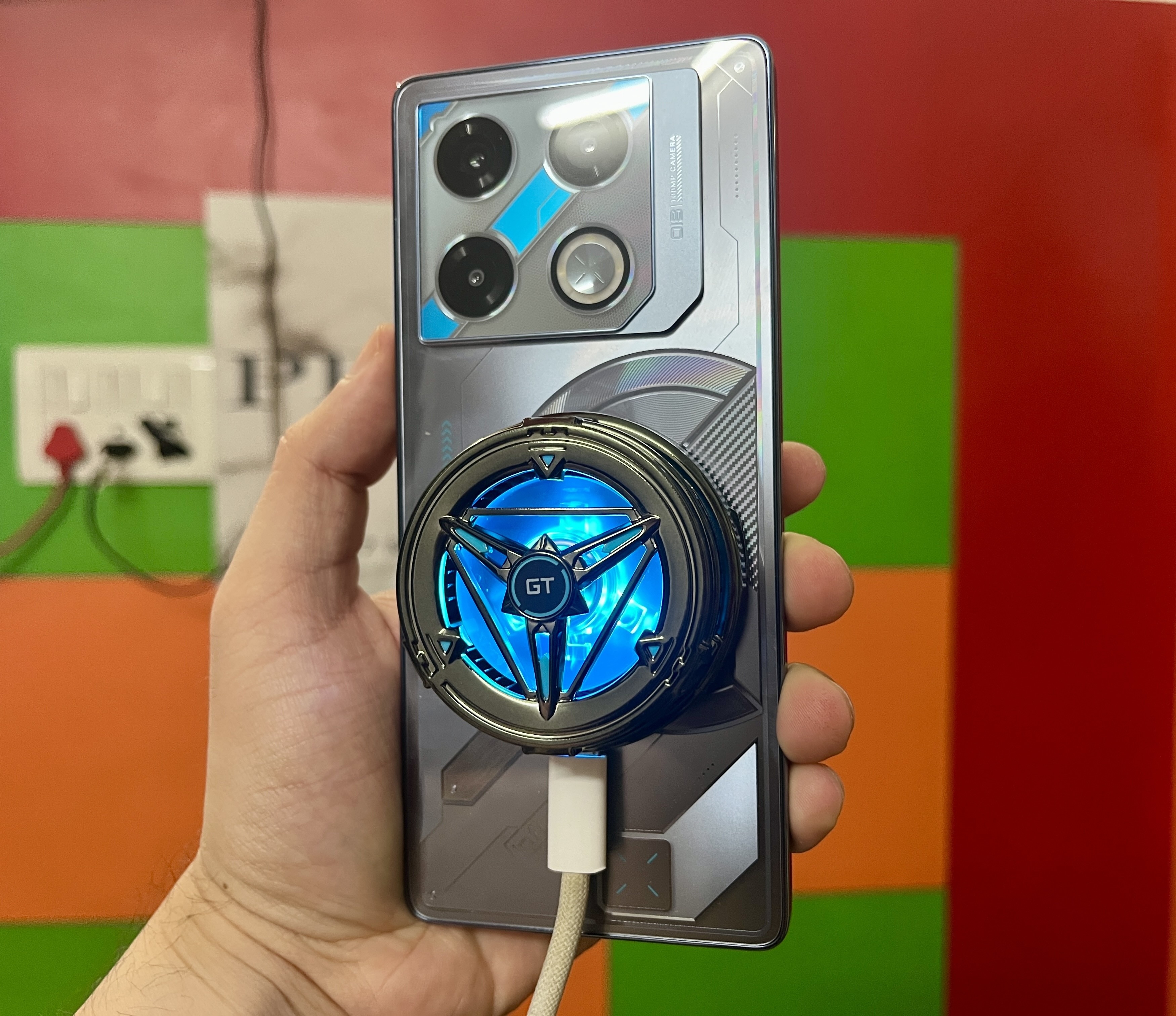 Infinix GT 20 Pro with GT Cooling Fan