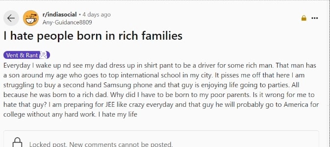 The post struck a chord, sparking a flood of reactions from other Reddit users.