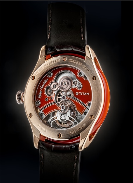 At the heart of Titan's Jalsa is the flying tourbillon