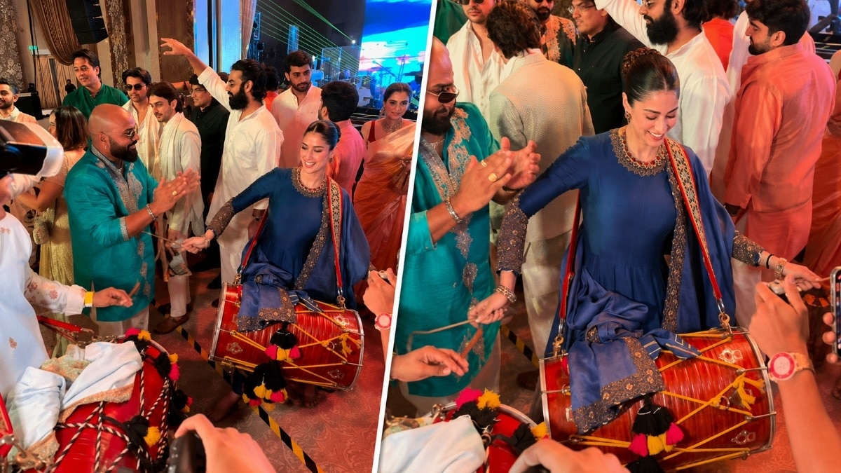 Janhvi Kapoor Rocks the Dhol at Sister’s Wedding