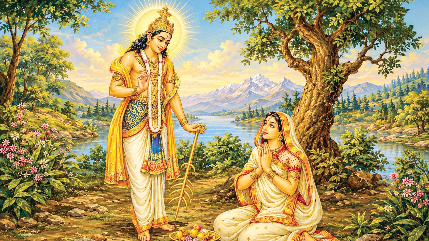 How the Great Archer Arjuna Was Born: The Divine Legend from Mahabharata