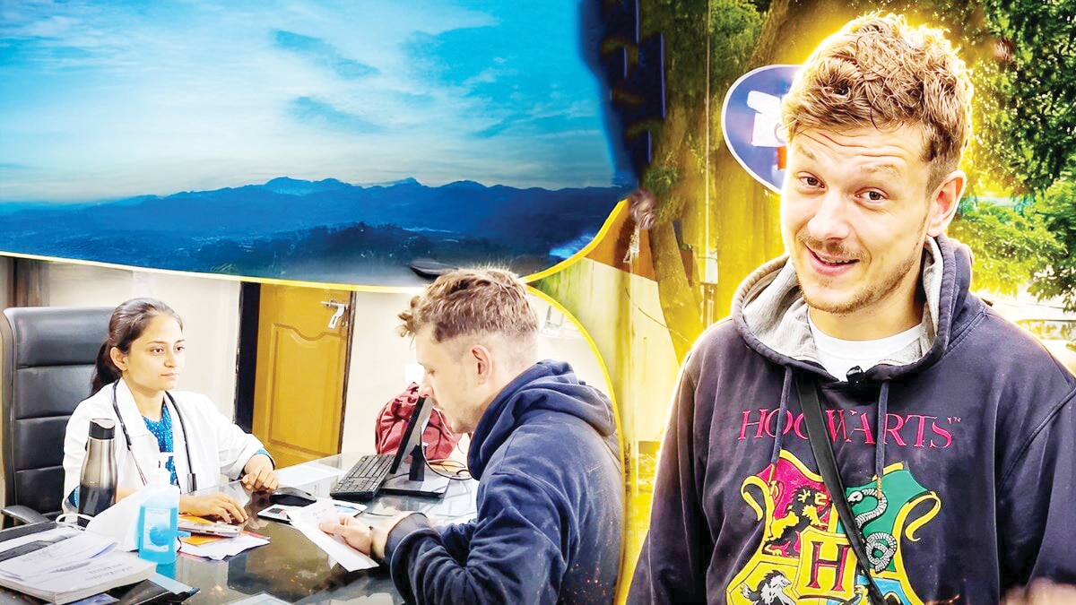 German Traveler David Nebel Praises Surat Government Hospital for Free and Quick Medical Treatment