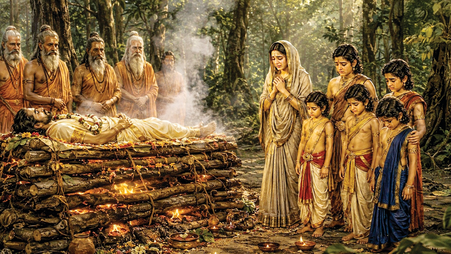 How King Pandu's Fatal Mistake Led to His Tragic Death: A Mahabharata Tale