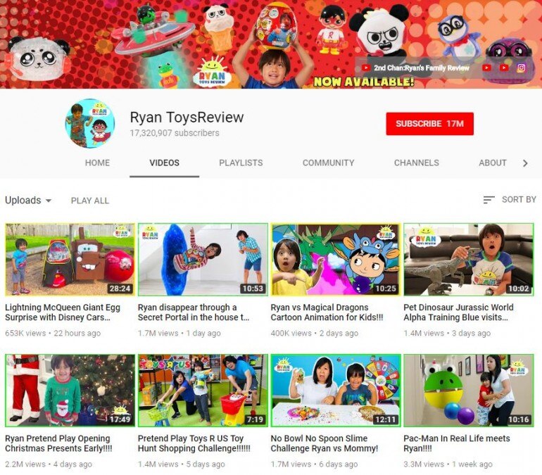 This 7yearold toy reviewer is the highest earning YouTuber, earns Rs