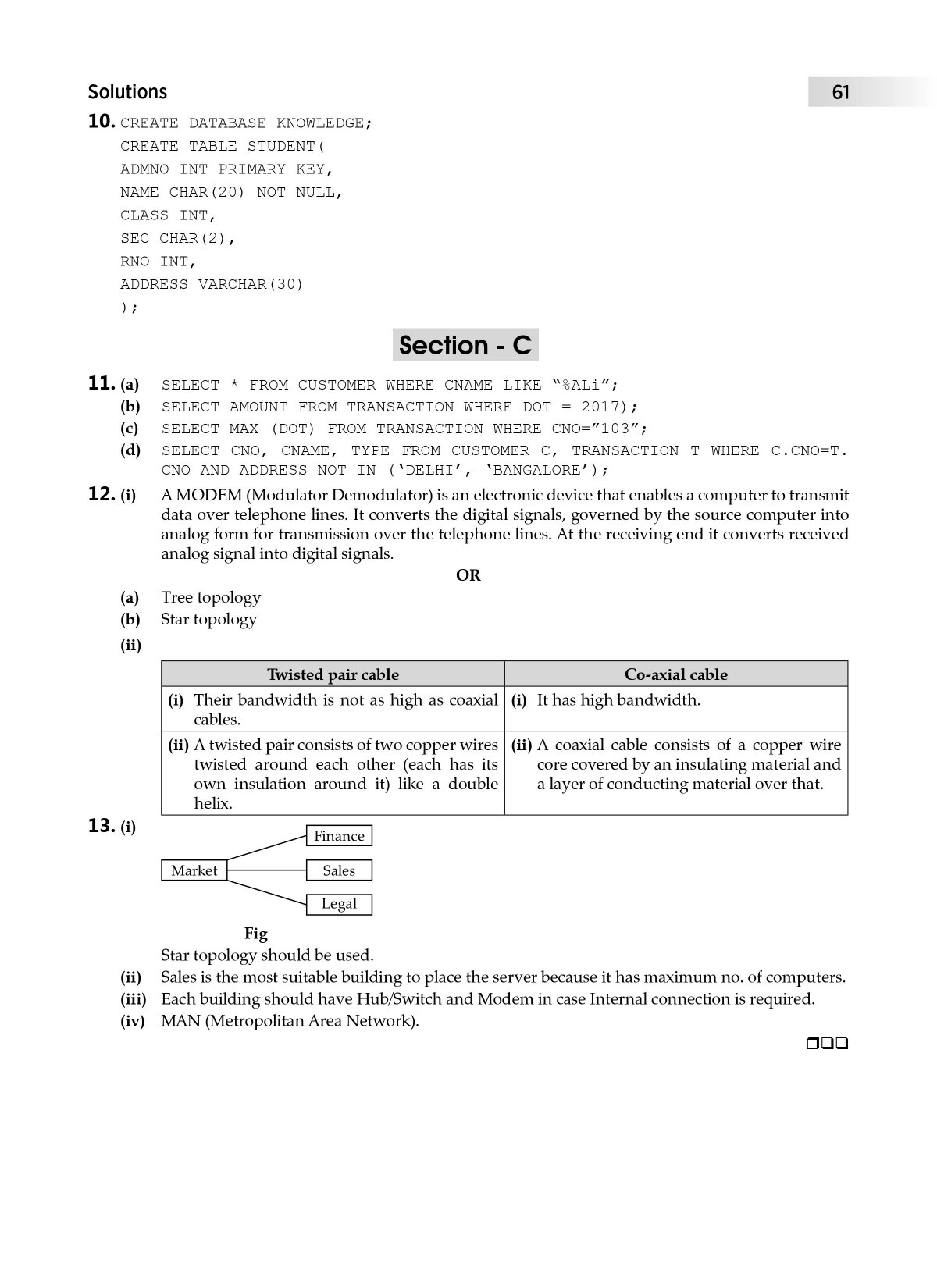 Solve this CBSE Class 12 Term 2 computer science sample paper to ace ...