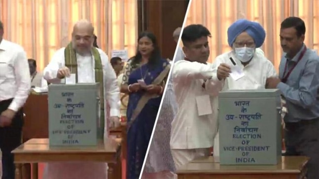 Vice-Presidential election LIVE Updates: Union Home Minister Amit Shah, ex-PM Manmohan Singh cast votes 1 770x433 1