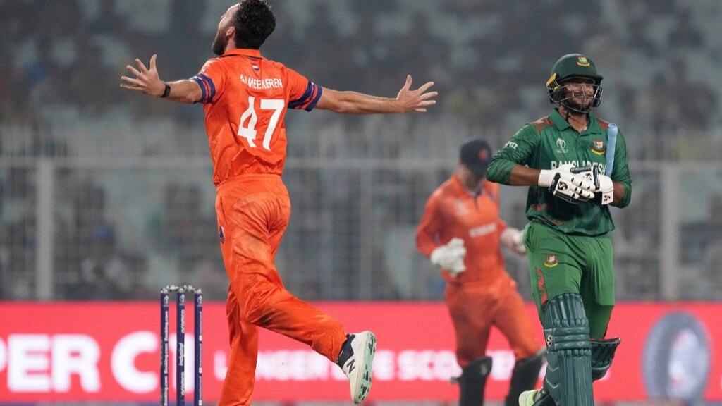 Netherlands vs Bangladesh Highlights, World Cup 2023: Bangladesh all out at  142, Netherlands win by 87 runs