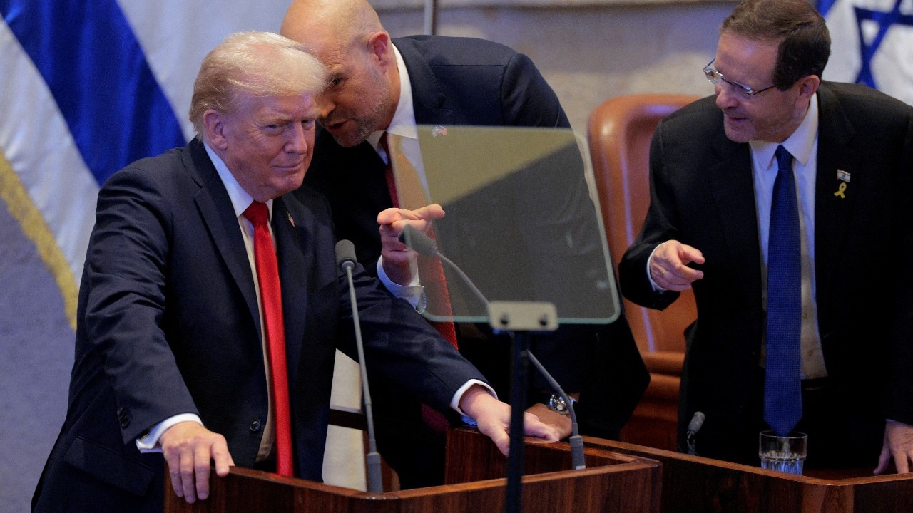 Israel-Hamas ceasefire Live: Trump again credits himself for preventing India-Pak war in Israeli parliament  www.indiatoday.in