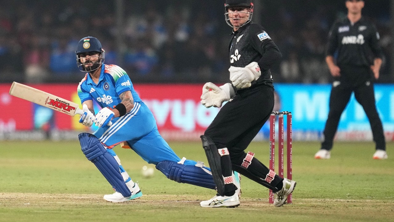 India vs New Zealand live score 3rd ODI: IND (206/6 in 37 ov), Virat Kohli, Harshit Rana refuse to bow out in Indore