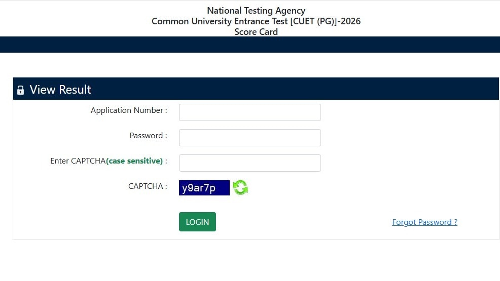 CUET PG Result 2026 Live Declared: Direct link to scorecard, result details here