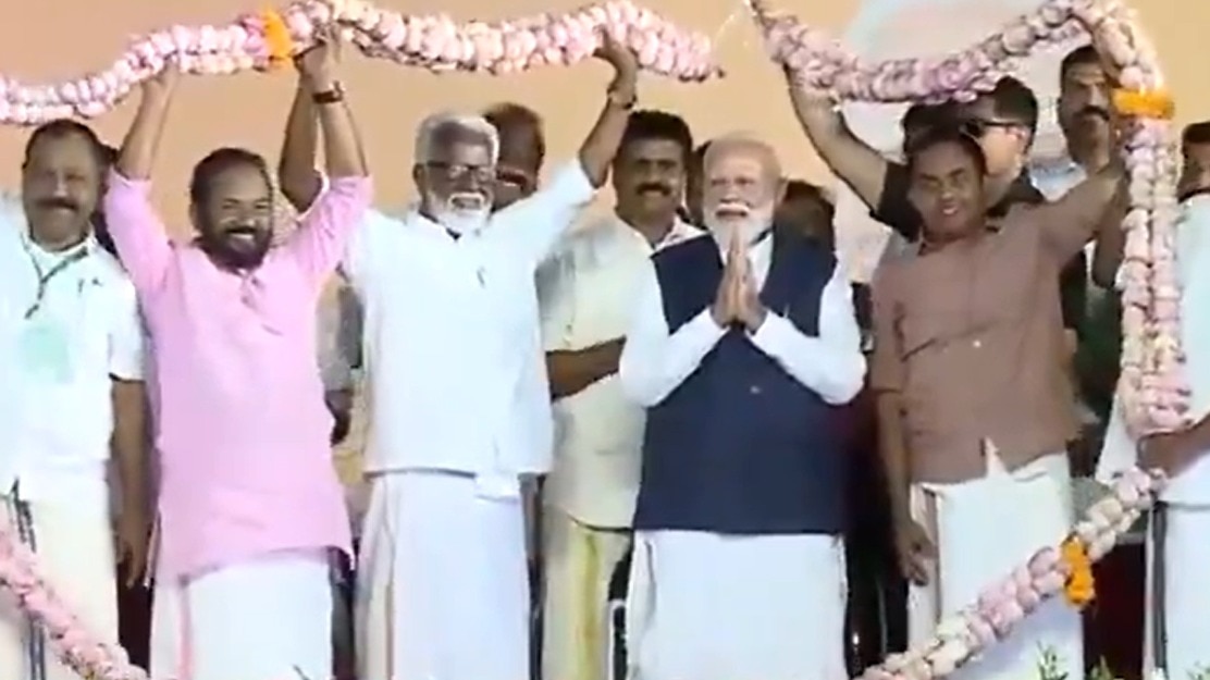 Live: PM Modi kicks off NDA's Kerala campaign, addresses rally in Thiruvalla