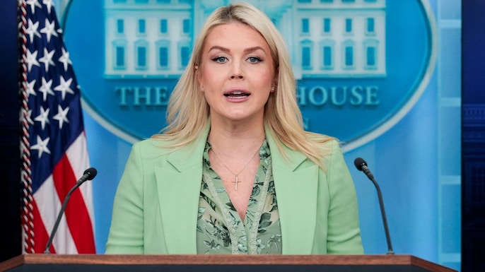 White House Press Secretary Karoline Leavitt speaks during a press briefing the White House in Washington, D.C.