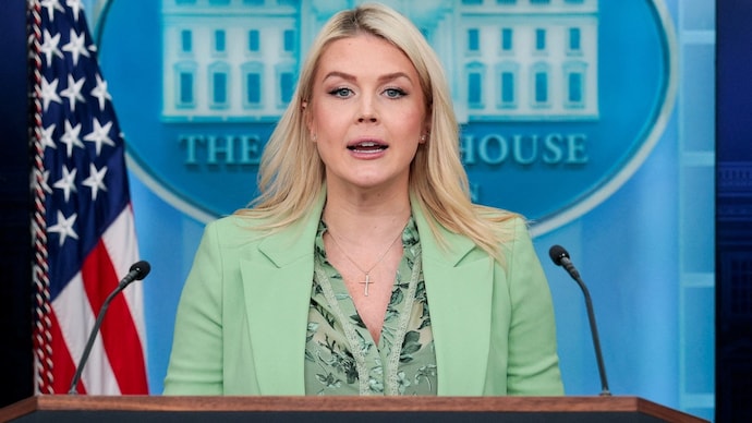 White House Press Secretary Karoline Leavitt speaks during a press briefing the White House in Washington, D.C.