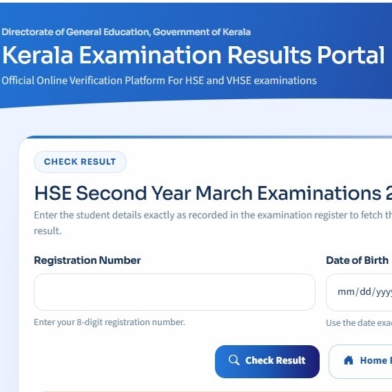 Kerala DHSE +2 Result 2026 declared Live: Kerala Class 12 results out at keralaresults.nic.in, link active now, overall pass percentage at 77.97%