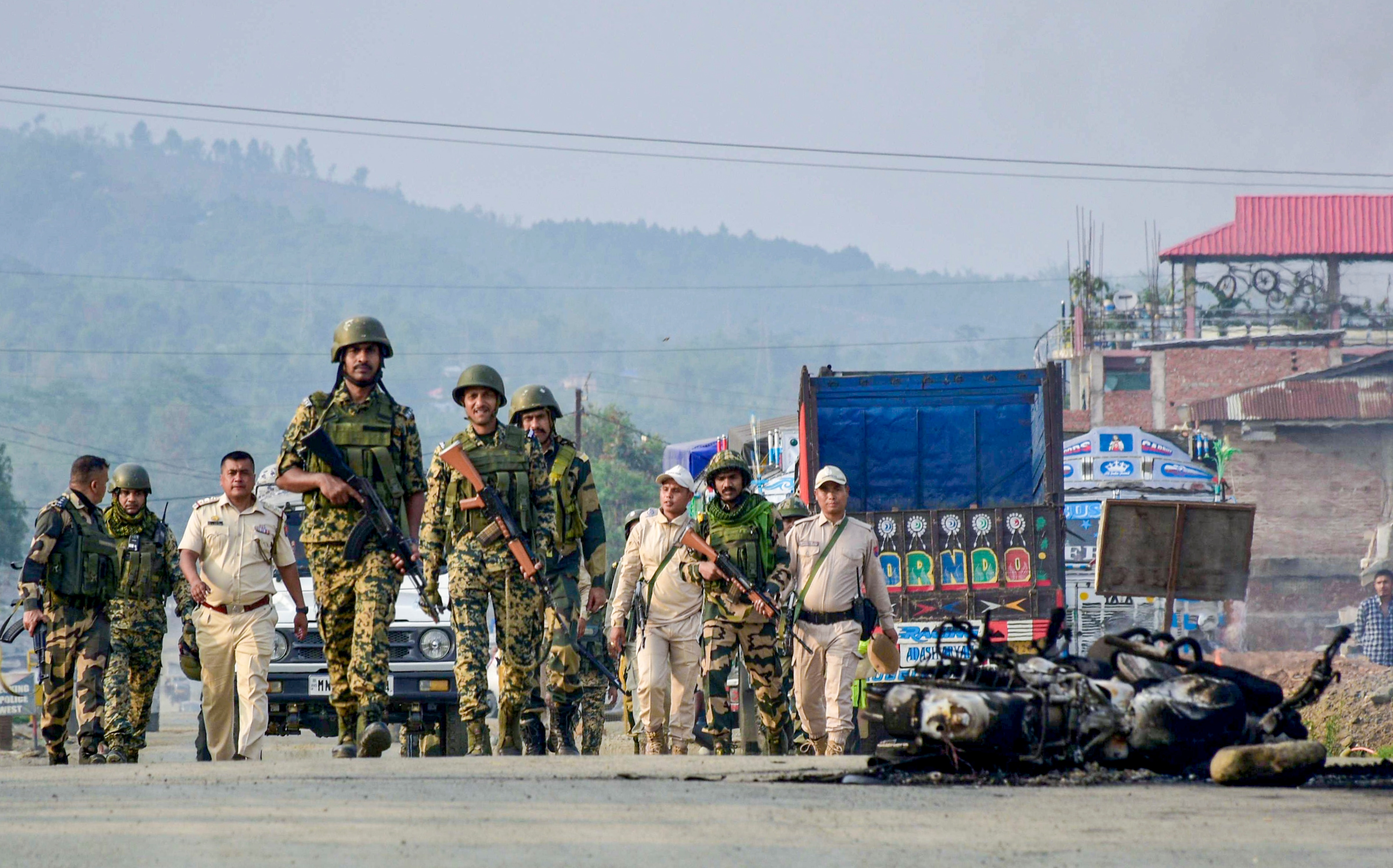 Tear fuel fired as Imphal rally turns tense throughout march to CM residence; web shut in 5 Manipur districts Tear fuel fired as Imphal rally turns tense throughout march to CM residence; web shut in 5 Manipur districts