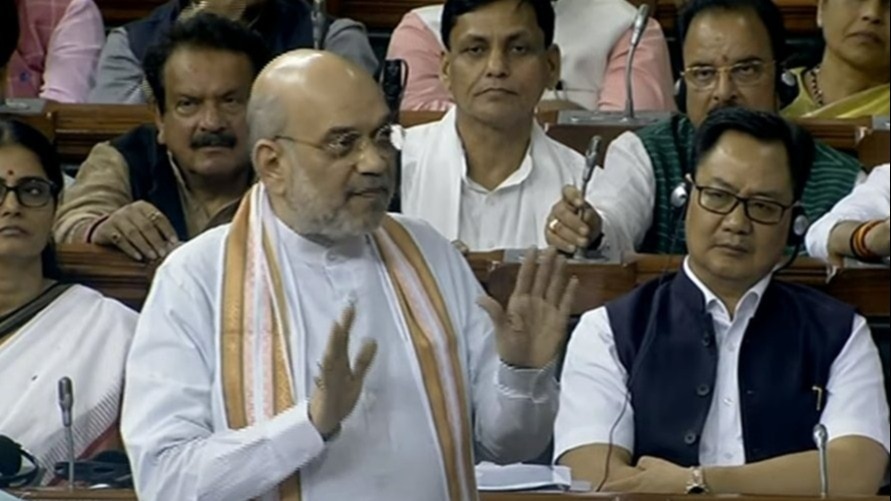 Amit shah in Lok Sabha