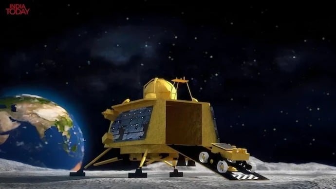 ISRO shares video of Chandrayaan Rover rolling out to moon surface 