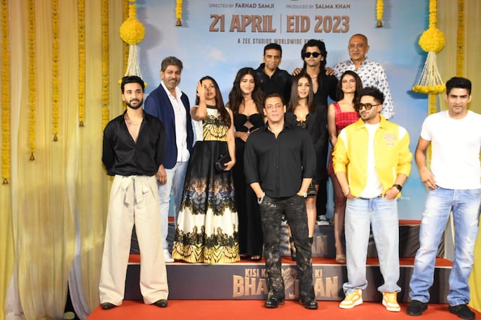 किसी का भाई किसी की जान के ट्रेलर लॉन्च पर सलमान खान के साथ