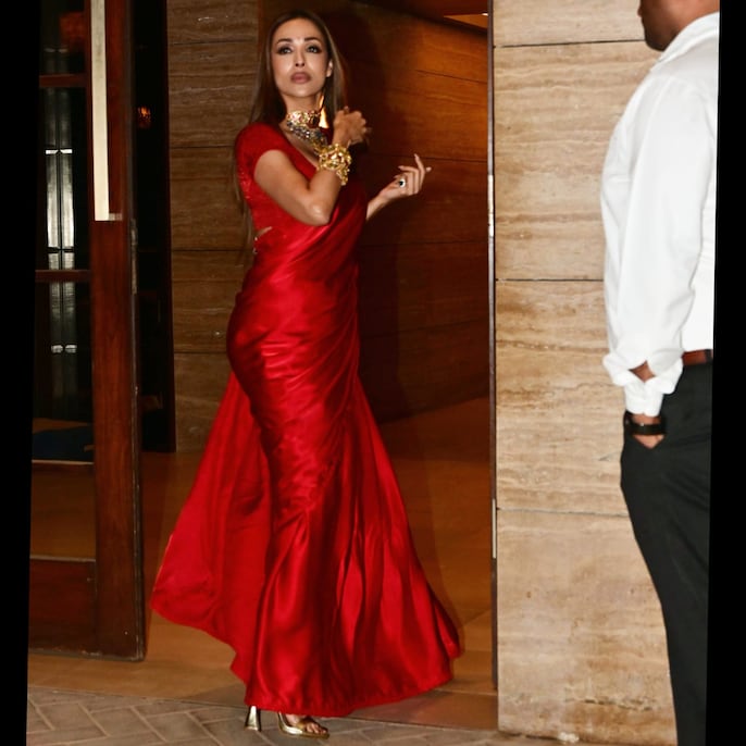 malaika arora in red dress Malaika Arora serves Jessica Rabbit energy in cherry red gown; fan says 'God took extra time to create her'