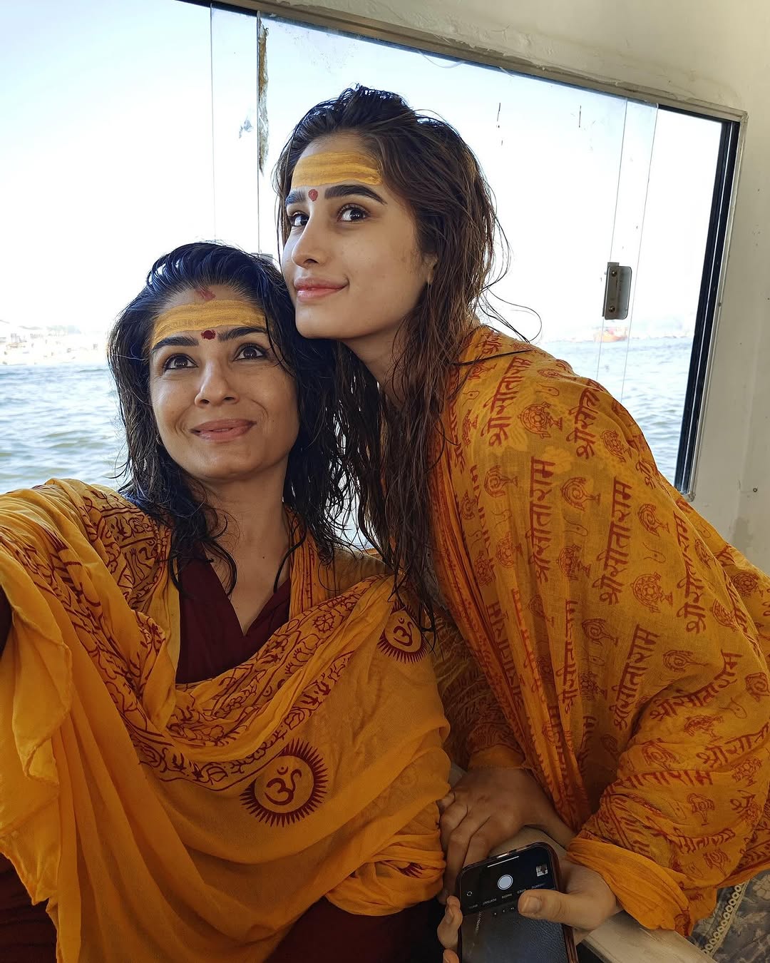 Raveena Tandon and Rasha Thadani