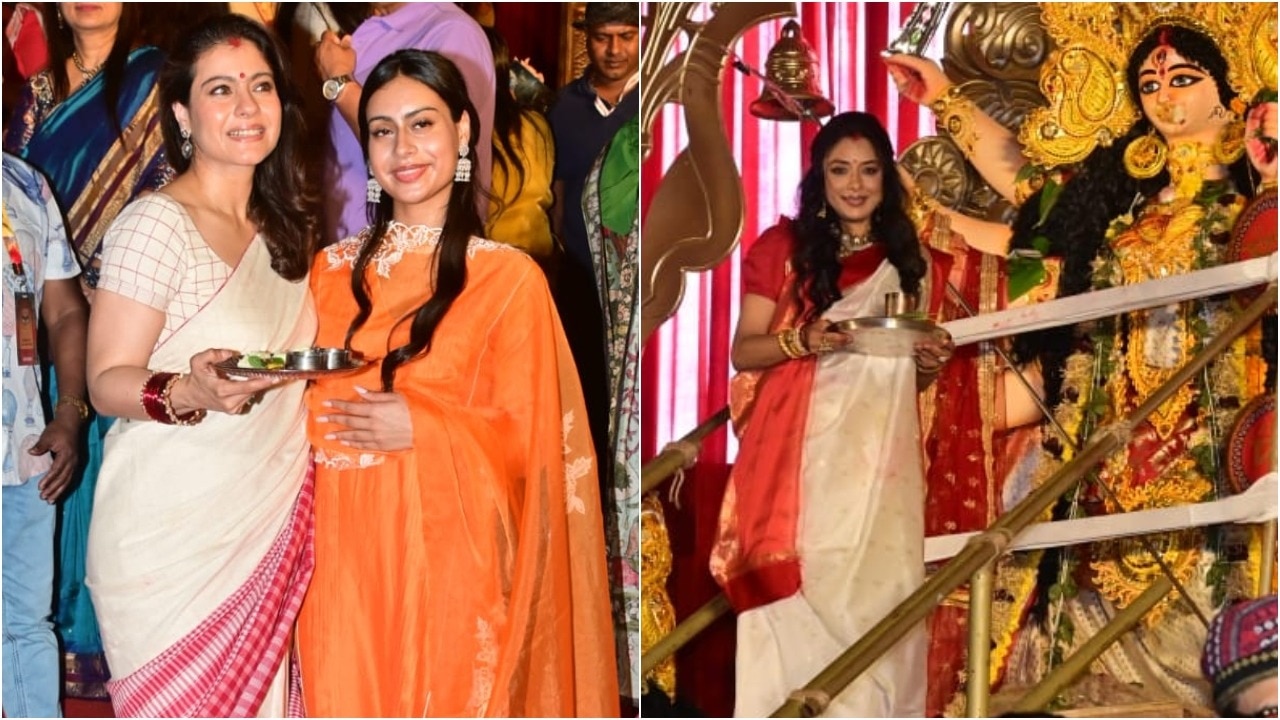 Durga Puja 2025: Kajol, Rupali Ganguly and celebs enjoy Sindoor khela. Pics