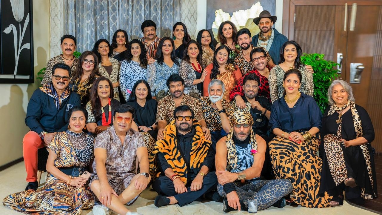 Chiranjeevi, Jackie Shroff, Khushboo and stars celebrate 80s reunion bash