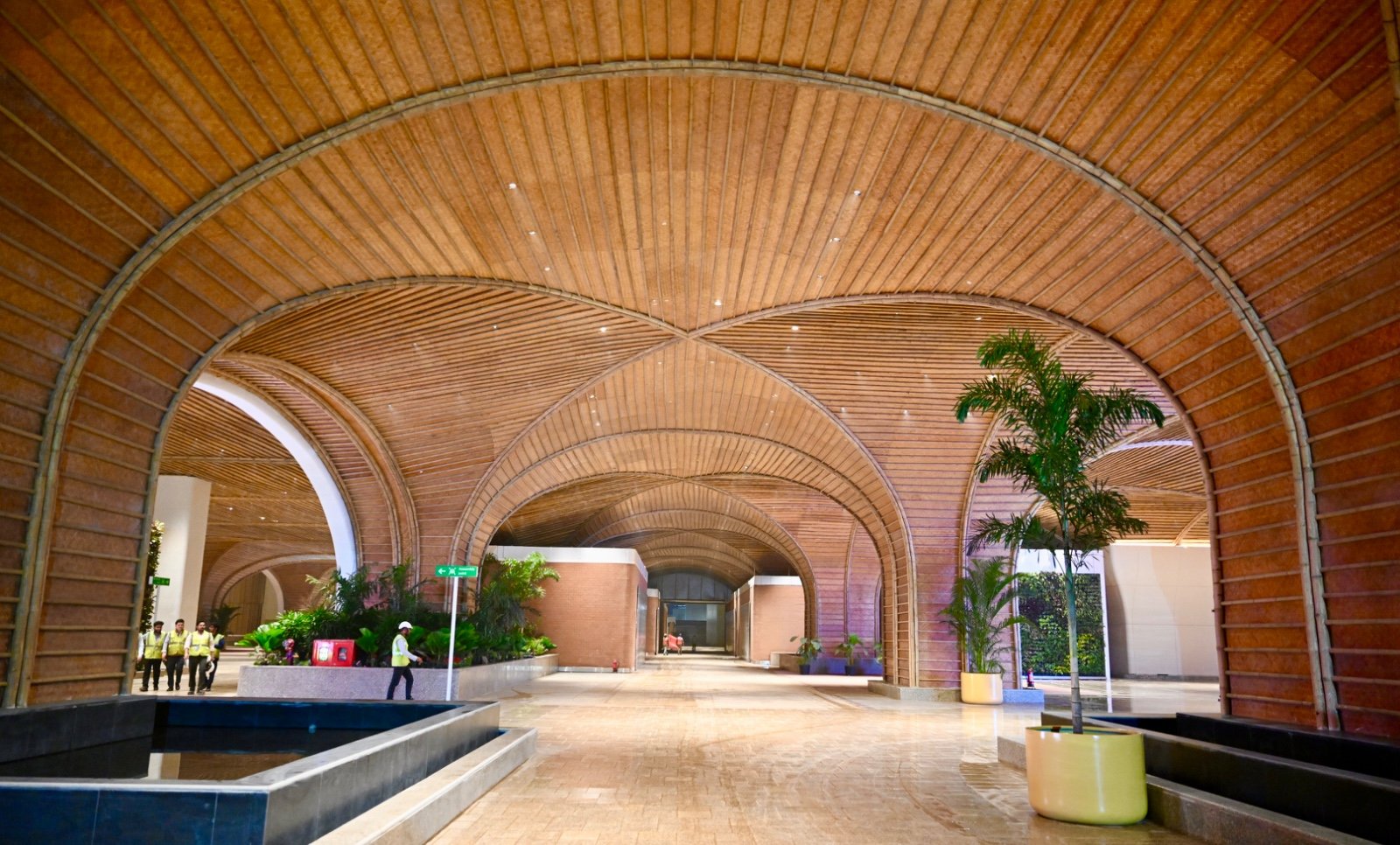 The set-to-be inaugurated terminal building in Guwahati Airport