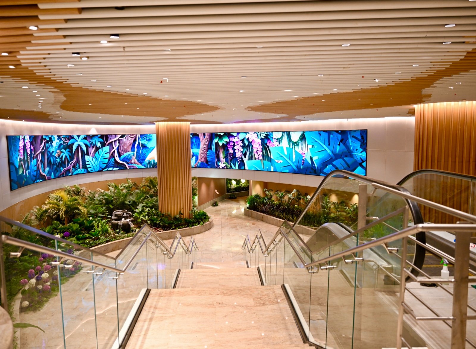 The newly-constructed new terminal building at the Gopinath Bordoloi International Airport