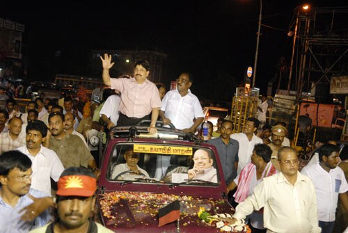 Dayanidhi Maran campaigns in Chennai