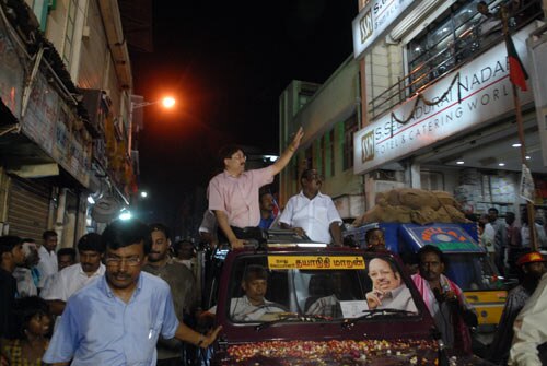 Dayanidhi Maran campaigns in Chennai