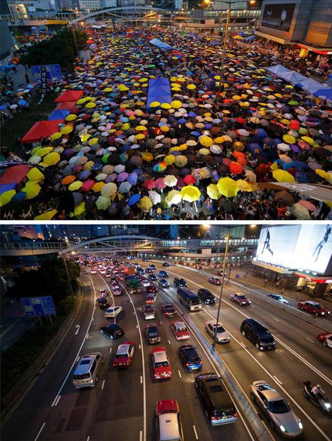 Remembering the Umbrella Movement One Year On India Today
