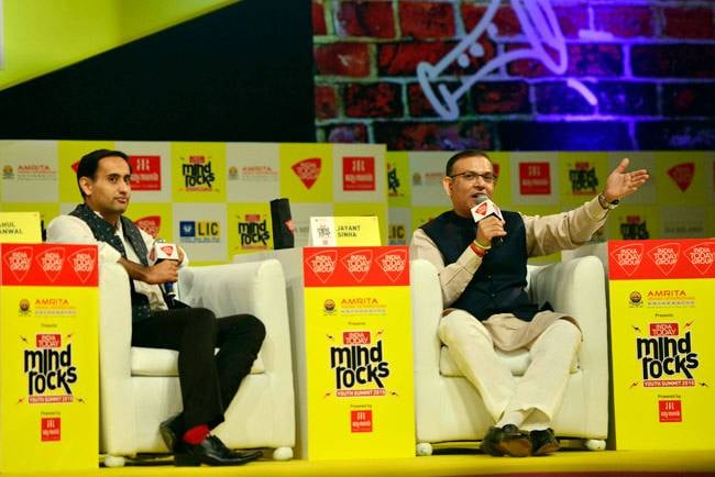 Jayant Sinha at India Today Mind Rocks Youth Summit 2015 - India Today