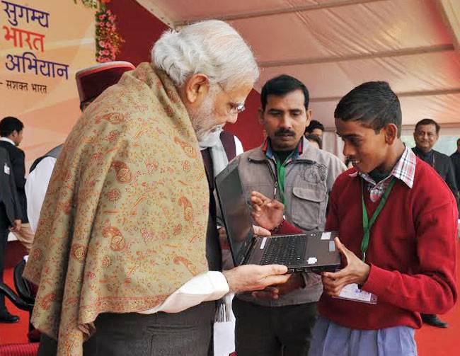 Modi in Varanasi Electronic aids for the 'divyang' India Today