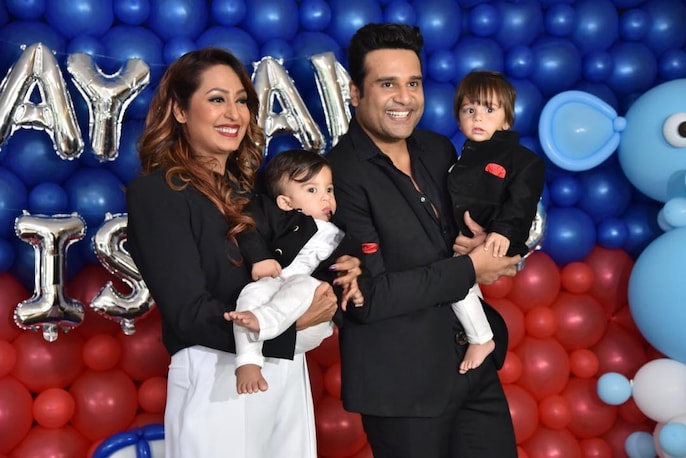 First birthday party of Krushna Abhishek and Kashmera Shah's twins was a star-studded affair - India Today